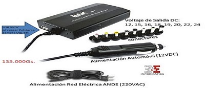 Cargador Universal para Notebook